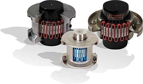 Torsionally flexible and resilient grid type couplings