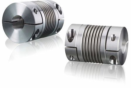Zero backlash bellows style couplings for mechanical power transmission
