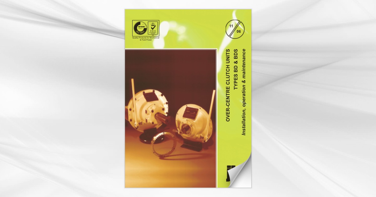 BD and BDS installation, operation, maintenance