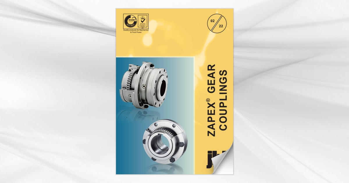 Zapex torsionally rigid gear couplings available from jbj