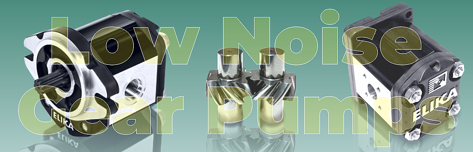 Low noise, high efficiency gear pumps.