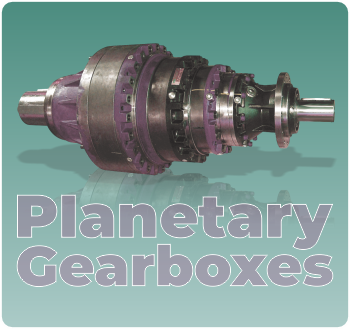Planetary gearboxes, rugged mechanical power transmission.