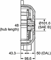 Pump mounting for Ford LRG 425 - Shown with LK 100