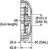 Pump mounting for Ford VSG 413 - Shown with LK 100