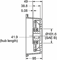 Pump mounting for Perkins® 103-10 - Shown with LK 100