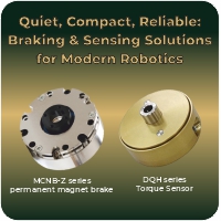 Link to quiet, compact, reliable braking and sensing solutions for modern robotics