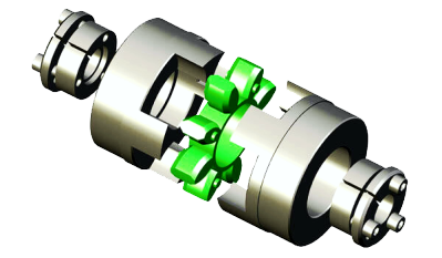 Spider coupling with shaft locking elements