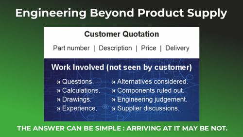 Engineering Beyond Product Supply: THE ENGINEERING BEHIND A SIMPLE ANSWER
