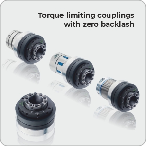 Torque limiting couplings with zero backlash