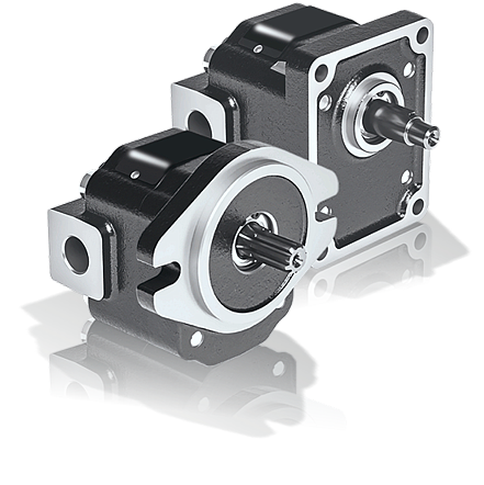 Cast iron gear pumps and motors for applications requiring high pressures, optimal performance and endurance.