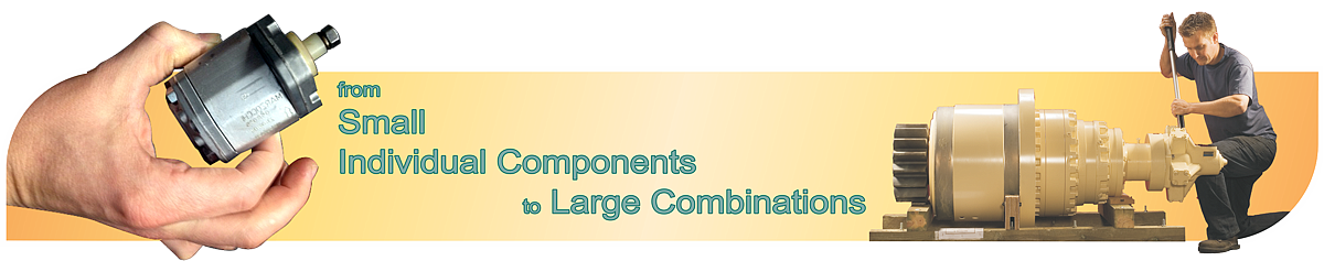 from small individual components to large combinations